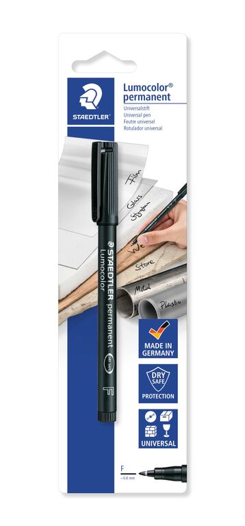 Staedtler, Lumocolor perm.F black, bls 1p