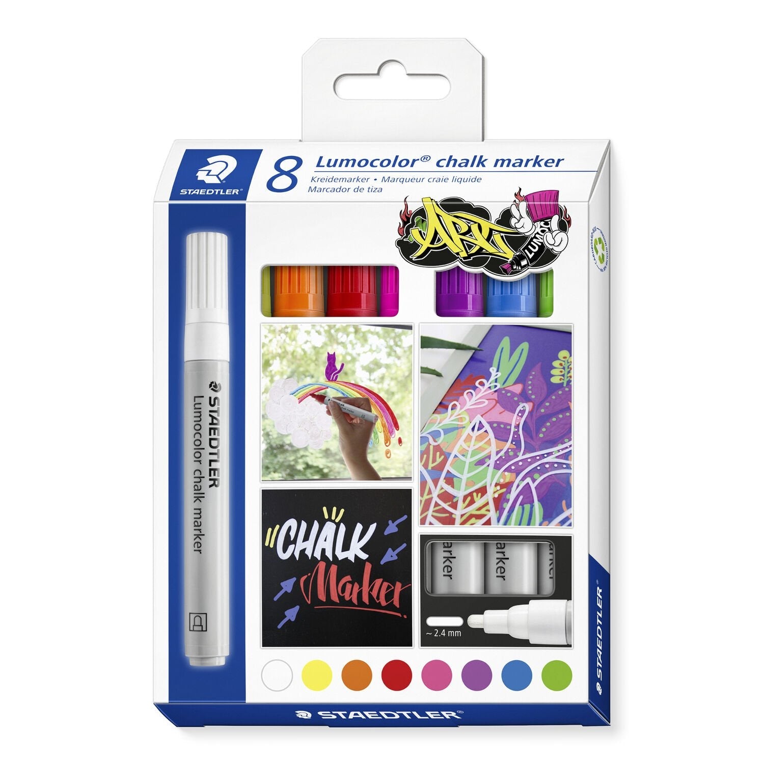 Staedtler, Lumocolor Chalk Marker 8Col.