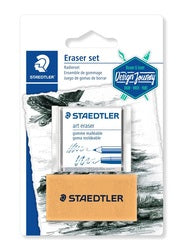 Staedtler, Kneadable Eraser+Gum Eraser Bls 2pc