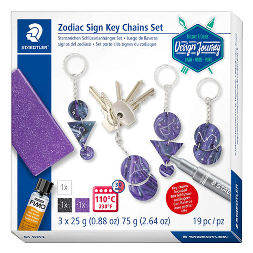 Staedtler, DJ Zodiac Sign Key Chain Set
