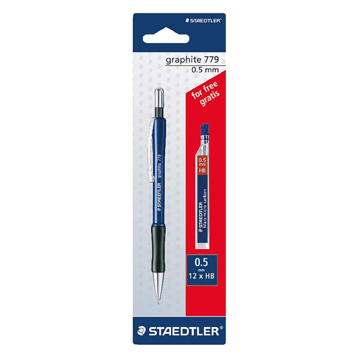 Staedtler, Mars mic .5mech.pen 1pc+lead FREE bls