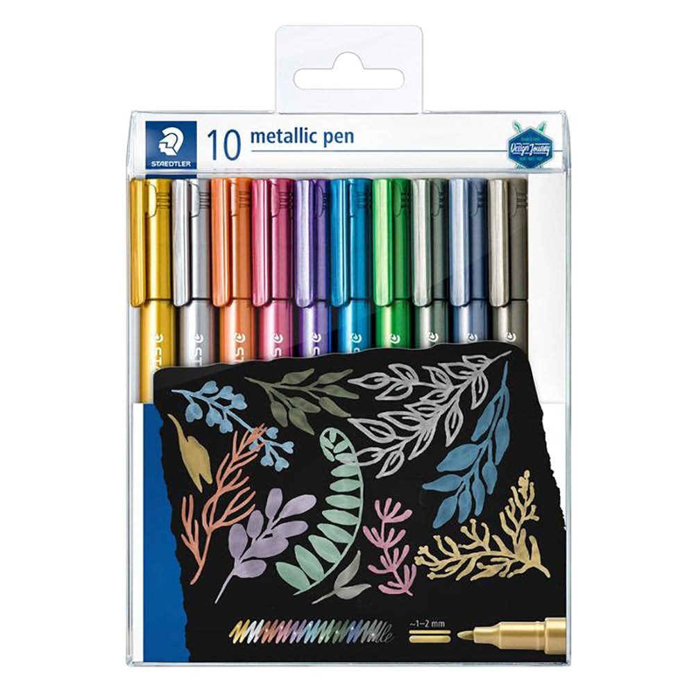 Staedtler, DJ Metalic Marker Pen Set=10 pcs