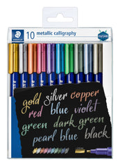 Staedtler, DJ Metalic Calligraphy Marker=10col