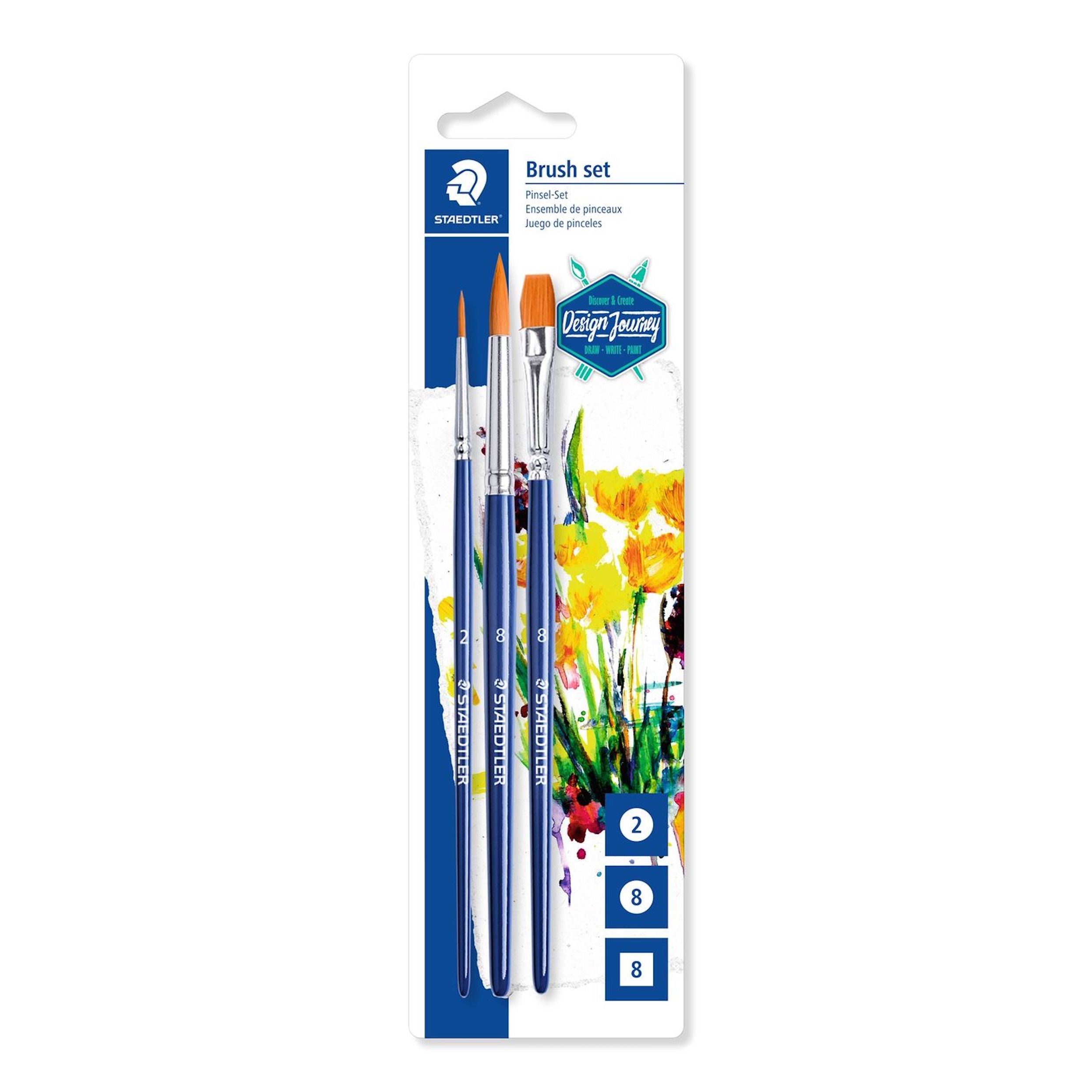 Staedtler, Synthetic Brush Set Bls 3pc