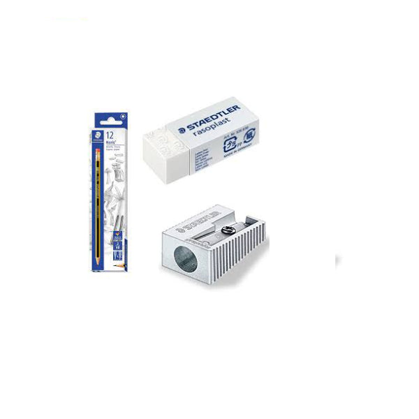 Staedtler, 122-HBA+526-B30+510-10+ Ruler