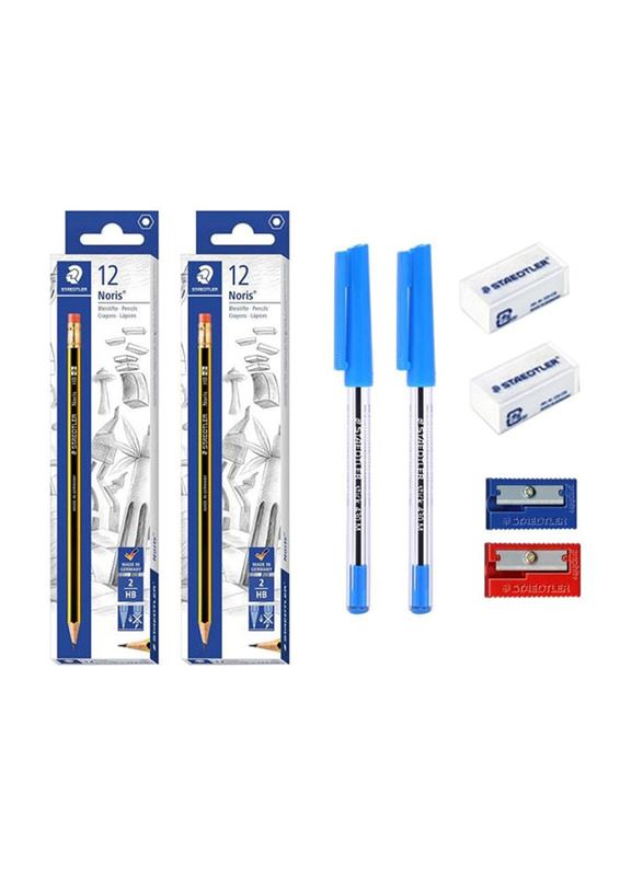 Staedtler, 2 pkt Noris+ 2 Ersr + 2 Shpr + 2 b/pen
