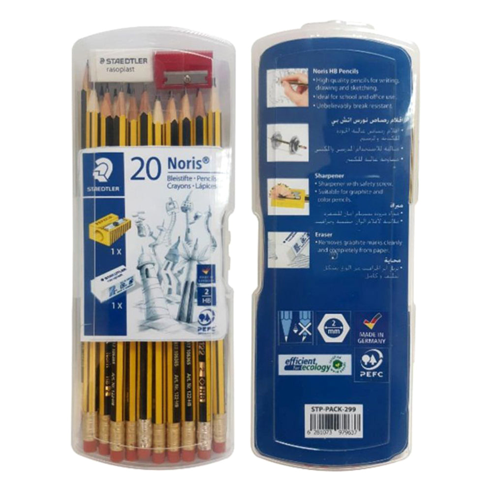 Staedtler, 122-HBA-53 20pcs+1 Eraser+1Sharpener
