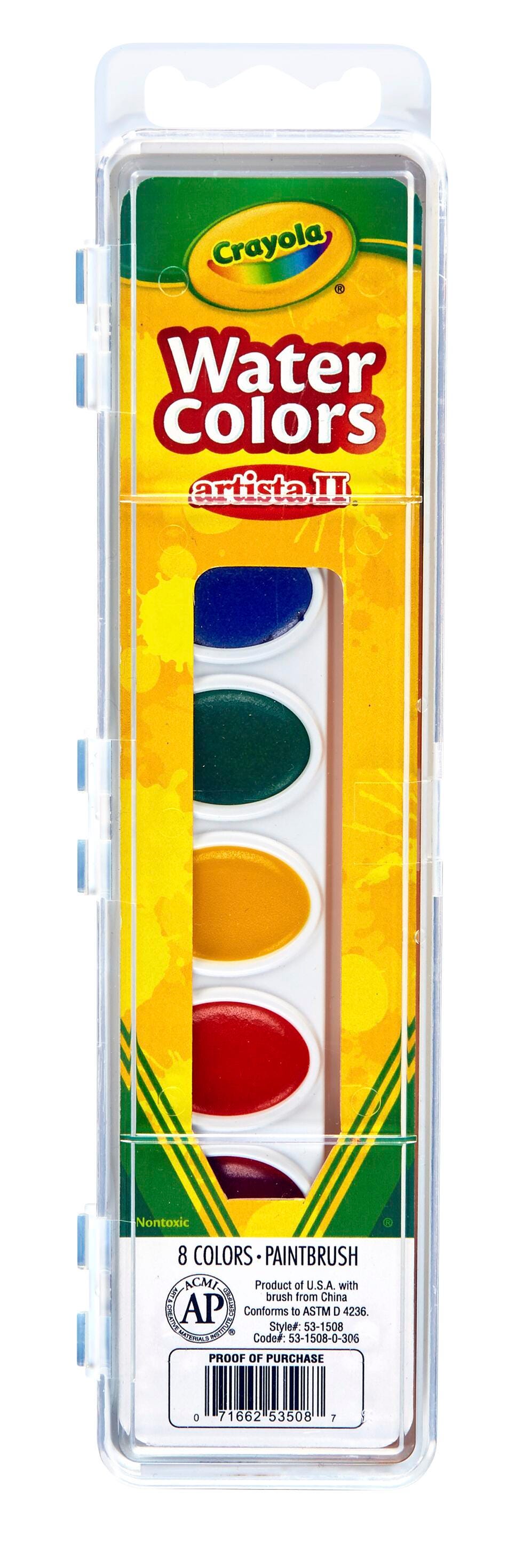 PAINT WTRCLR CRAYOLA ARTISTA II 8 COLOR OVAL PAN