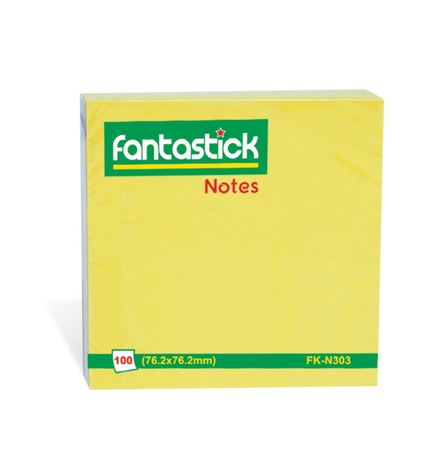 Fantastick, Stick Notes 3\"x3\" Yellow