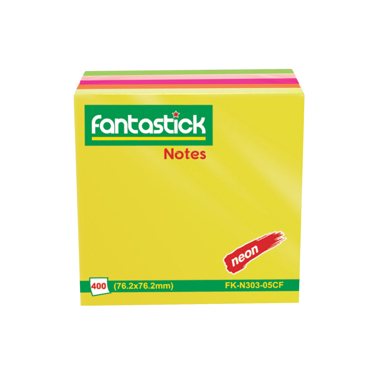 Fantastick, Stick Notes 3\"x3\" 5col. Fluor.