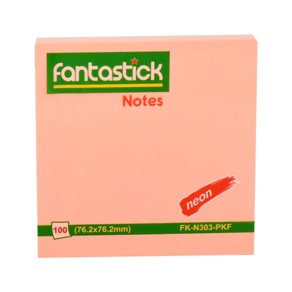 Fantastick, Stick Notes 3\"x3\" Fluor. Pink