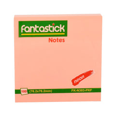 Fantastick, Stick Notes 3\"x3\" Fluor. Pink