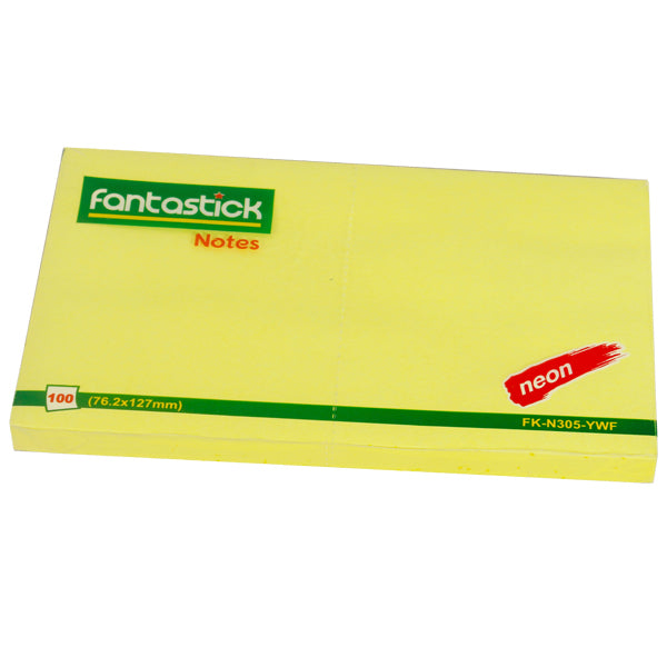 Fantastick, Stick Notes 3x5\" Yellow