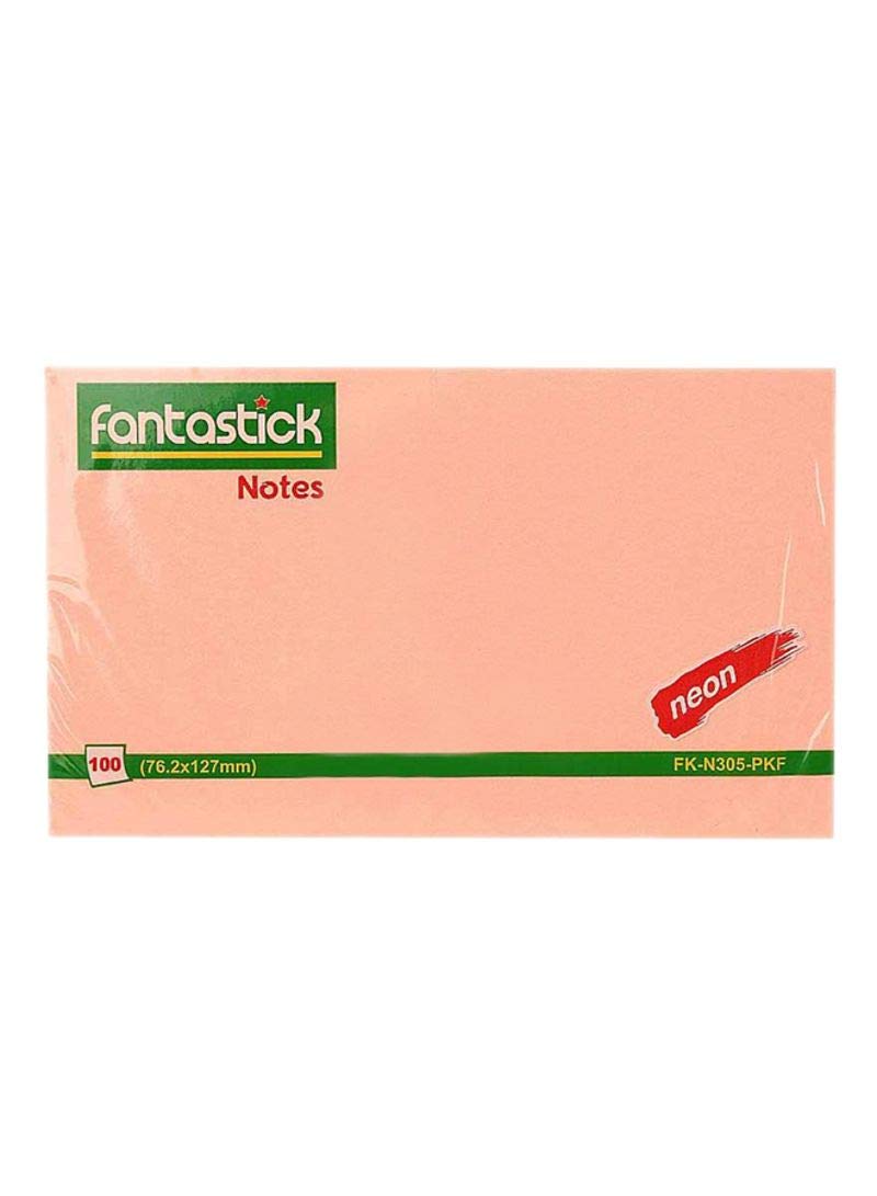 Fantastick, Stick Notes 3x5\" Fluor. Pink
