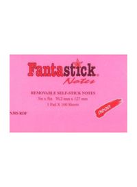 Fantastick, Stick Notes 3x5\" Fluor. Red