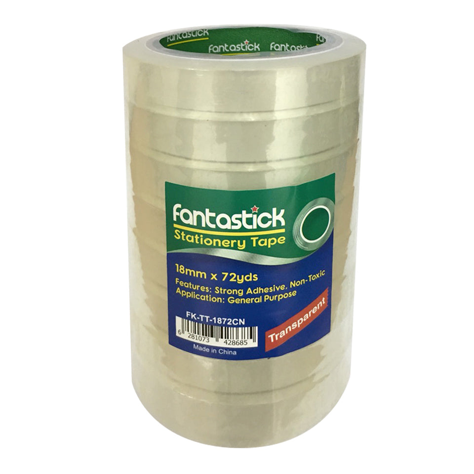 Fantastick, Tape 18mm x 72 Yards x 3” Pk=8rol