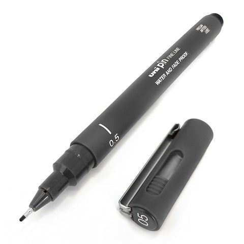 Uniball, Uni Pin Fine Line 0.5mm Dark Grey