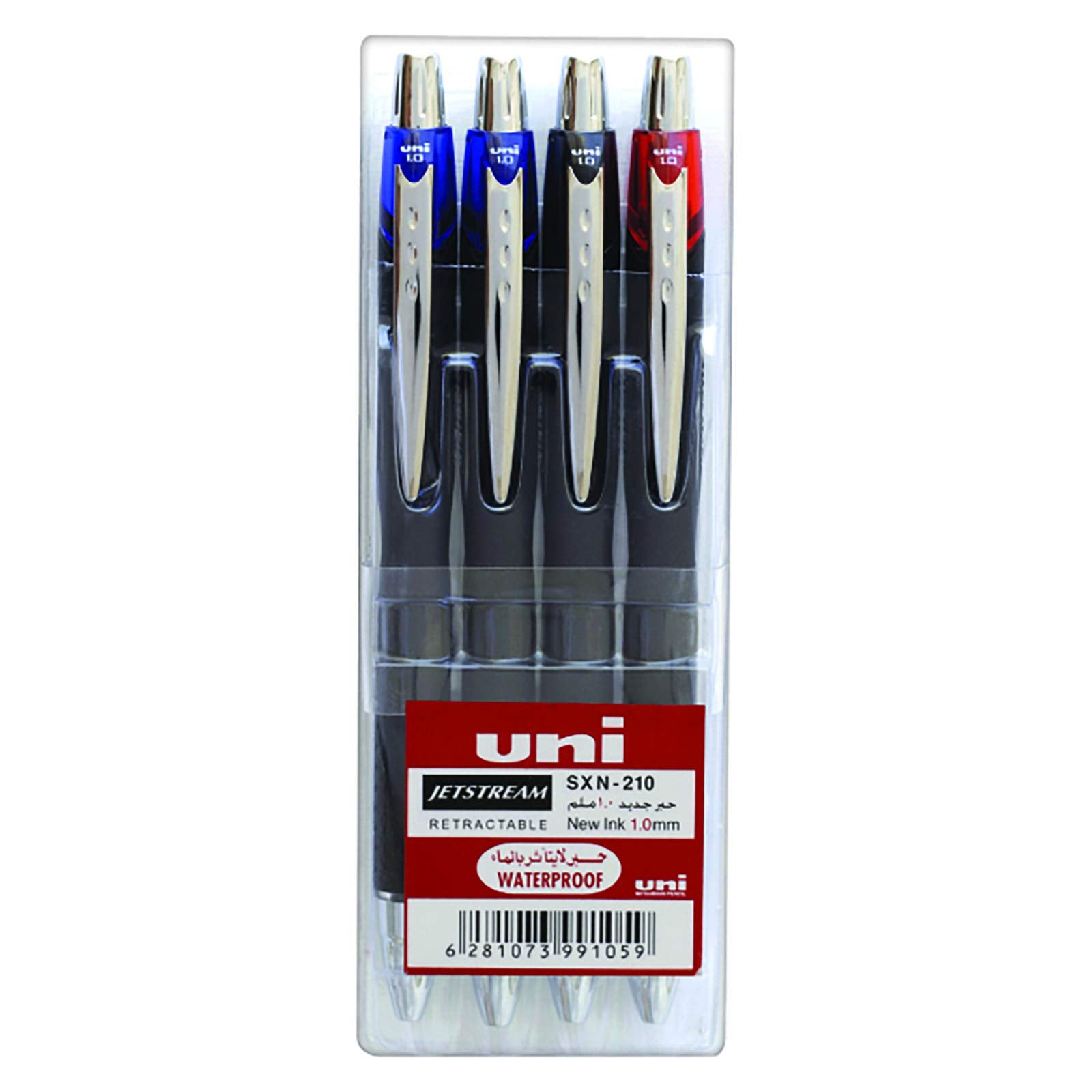 Uniball, Jetstream Retract 1.0mm Wlt=4p