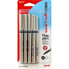Uniball, Uni-ball DELUXE roller pen bls=8pcs BK