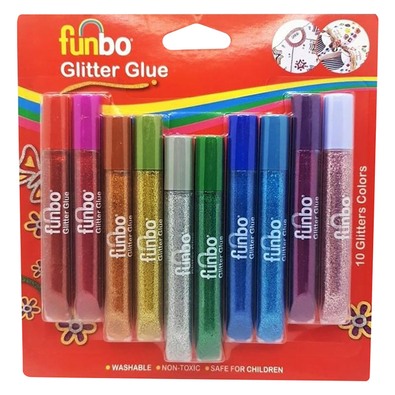 Funbo glitter glue Metallic Bls 12.5g x 10 Colors FO-GG-10125