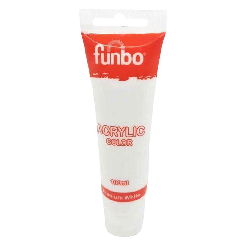 Funbo ACRYLIC tube 100ml 44 TITANIUM WHITE FO-AC-100-044