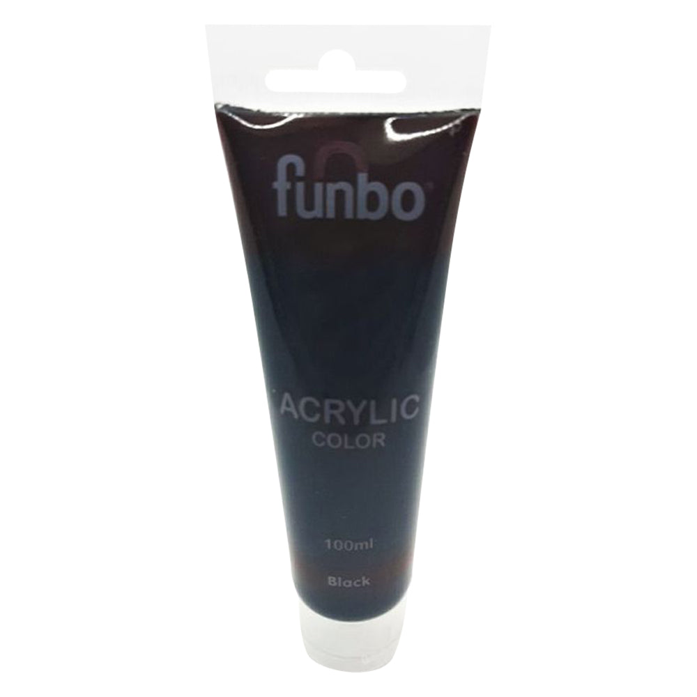Funbo ACRYLIC tube 100ml 51 BLACK FO-AC-100-051