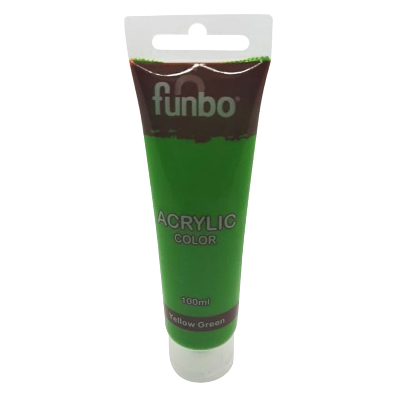 Funbo ACRYLIC tube 100ml 78 YELLOW GREEN FO-AC-100-078