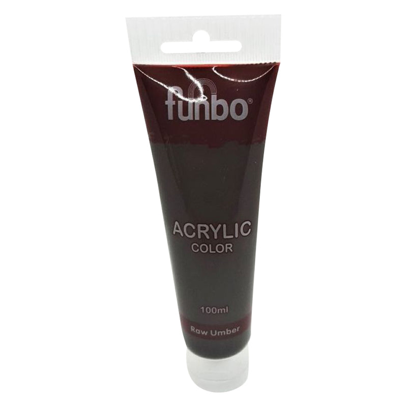 Funbo ACRYLIC tube 100ml 85 RAW umber FO-AC-100-085