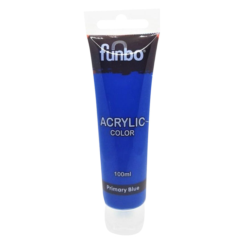Funbo ACRYLIC tube 100ml 450 PRIMARY BLUE FO-AC-100-450