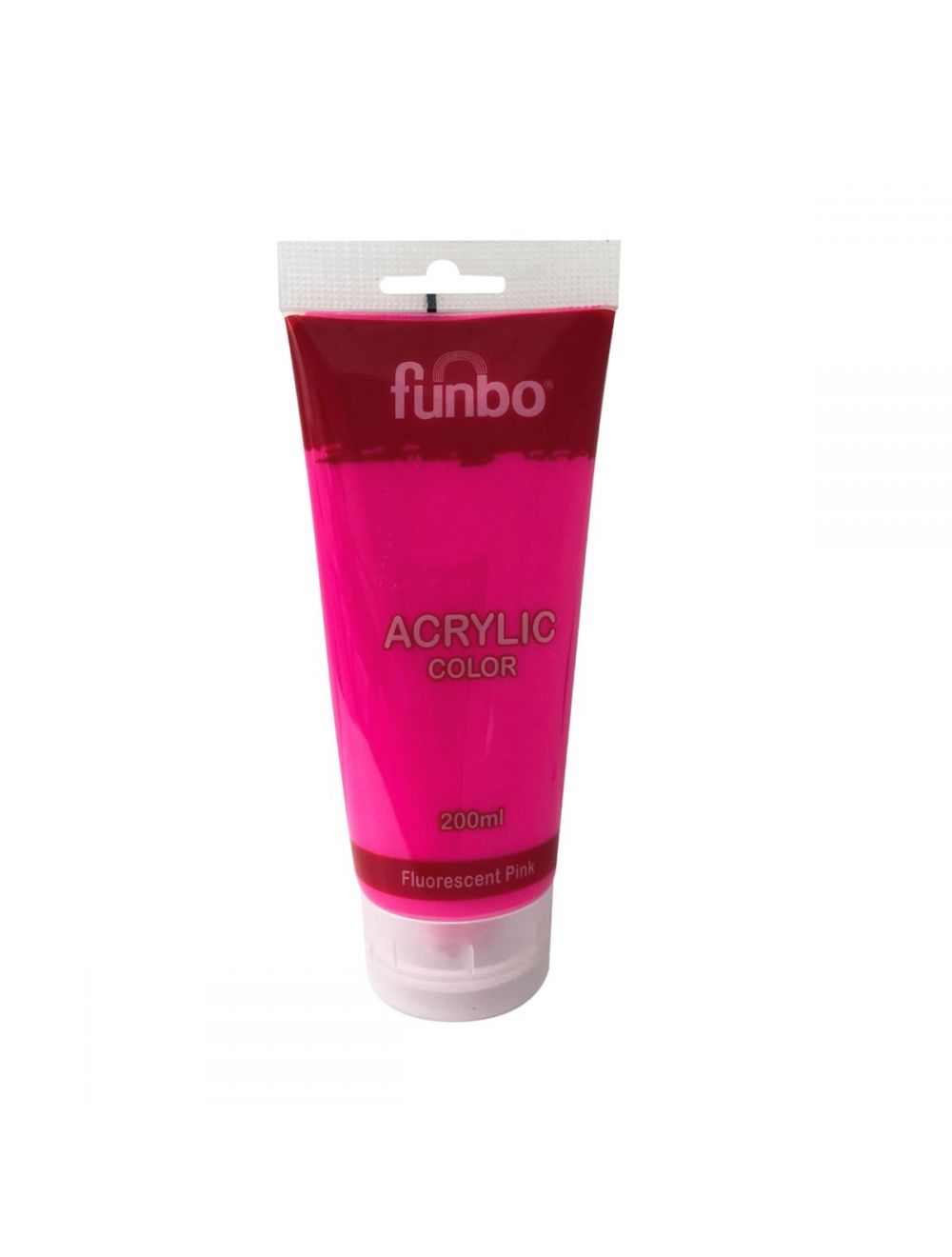 Funbo ACRYLIC tube 200ml 010 Fluorescent PINK FO-AC-200-010