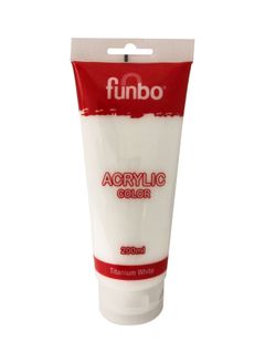 Funbo ACRYLIC tube 200ml 44 TITANIUM WHITE FO-AC-200-044