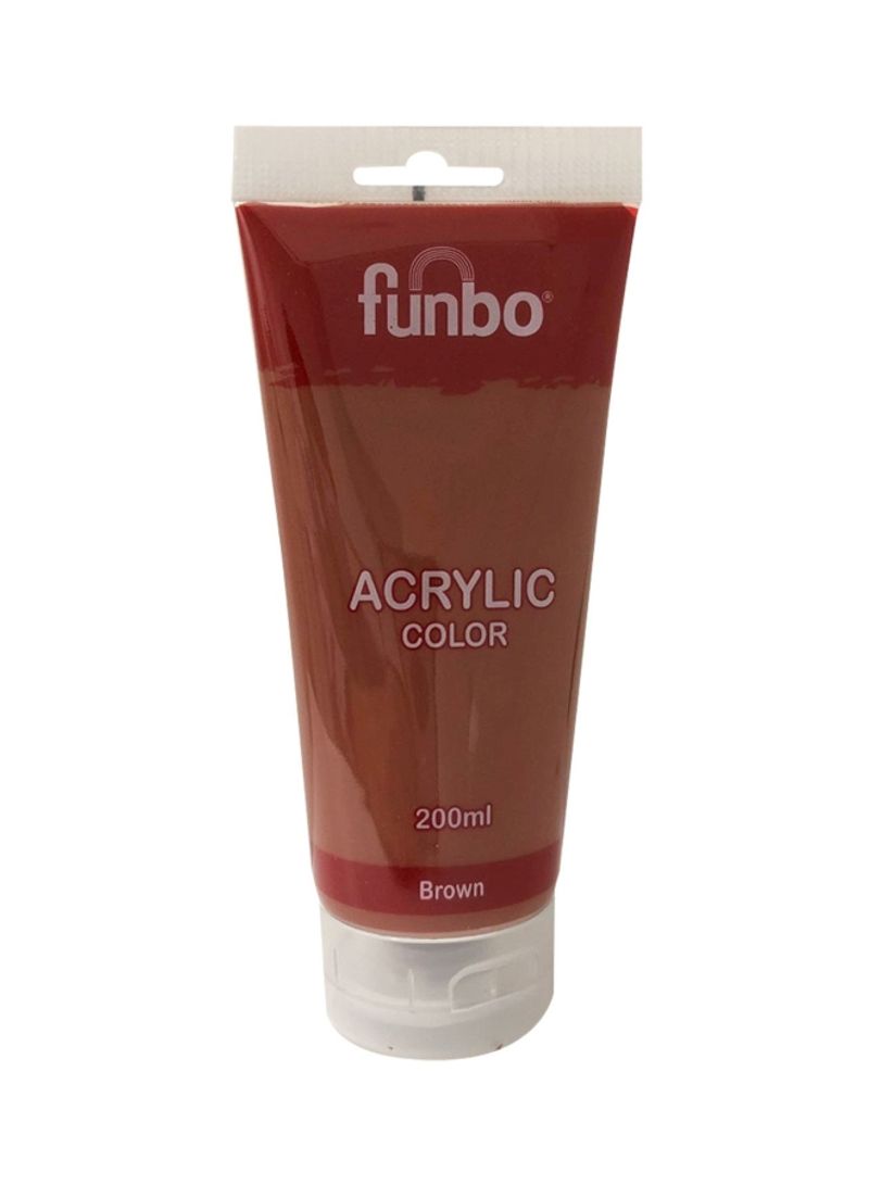 Funbo ACRYLIC tube 200ml 82 BROWN FO-AC-200-082