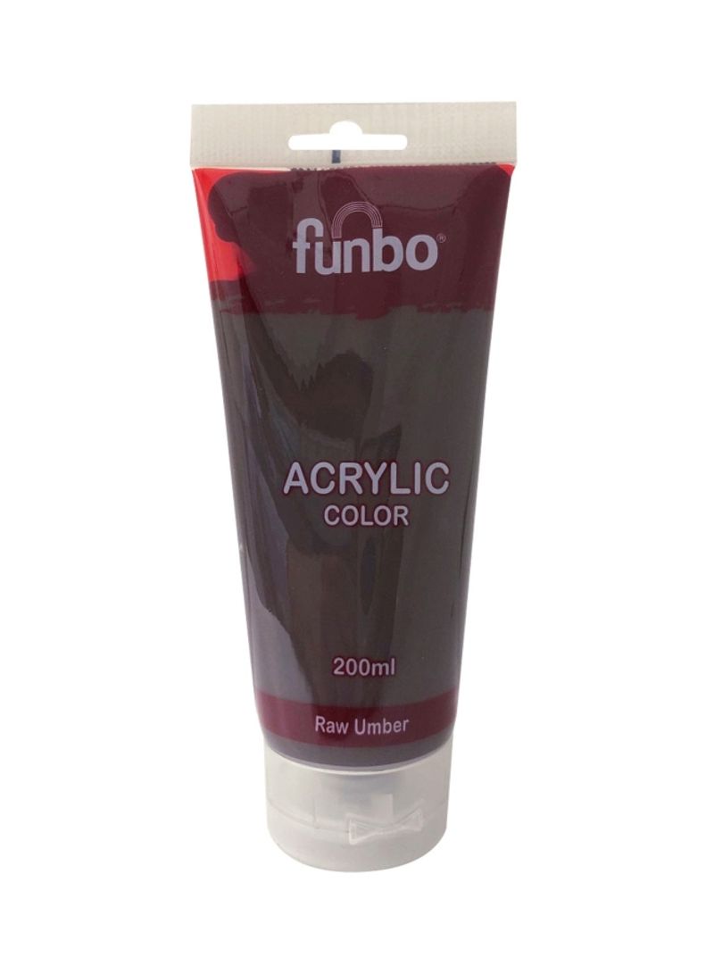 Funbo ACRYLIC tube 200ml 85 RAW umber FO-AC-200-085