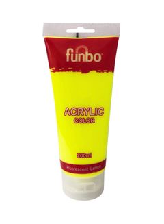 Funbo ACRYLIC tube 200ml 148 FLUORSECENT LEMON FO-AC-200-148