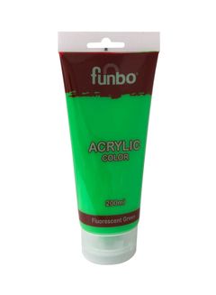 Funbo ACRYLIC tube 200ml 207 Fluorescent GREEN FO-AC-200-207