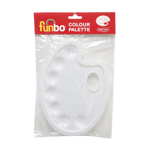 Funbo Pallet Plastic Oval 21 X 14cms FO-ACC-PLT-O2114