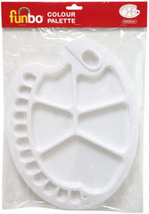 Funbo Pallet Plastic Oval 34 X 25cms FO-ACC-PLT-O3425