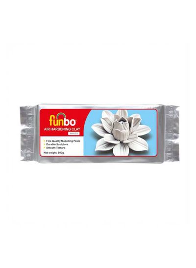 Funbo Air Haredening Clay 500 gms White FO-AHC-500-WE