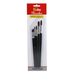 Funbo brush Mlt Prp Long Round Set Number 2,4,6,8,10,12 FO-BR-MPL-RND-06