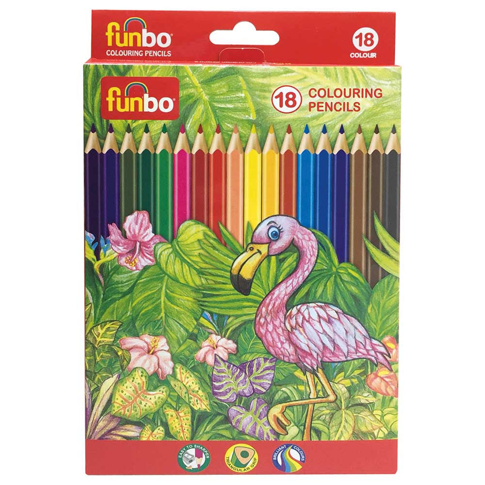Funbo Color Pencil Pack of 18 Colors FO-CLP-18