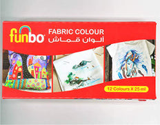 Funbo Ceramic Paint Set 12 Colors x15ml Bottles FO-CRMC-1215