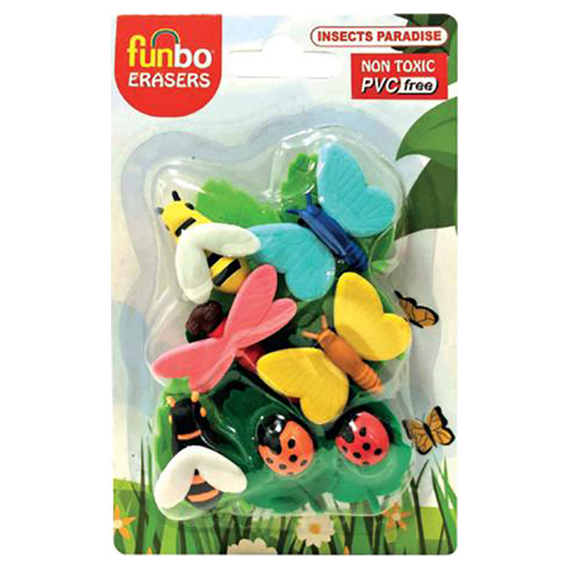 Funbo 3D Eraser in Blister Pack-Insect FO-ER-INSECT