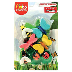 Funbo 3D Eraser in Blister Pack-Insect FO-ER-INSECT