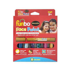 Funbo Face Paint Sticks 6g pink 6 Metalic Color FO-FPS-06M