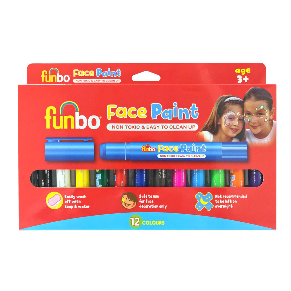 Funbo Face Paint 12 Color set FO-FPS-12