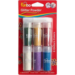Funbo Glitter Powder 50gm Dsp 6 Neon Color FO-GP-5002