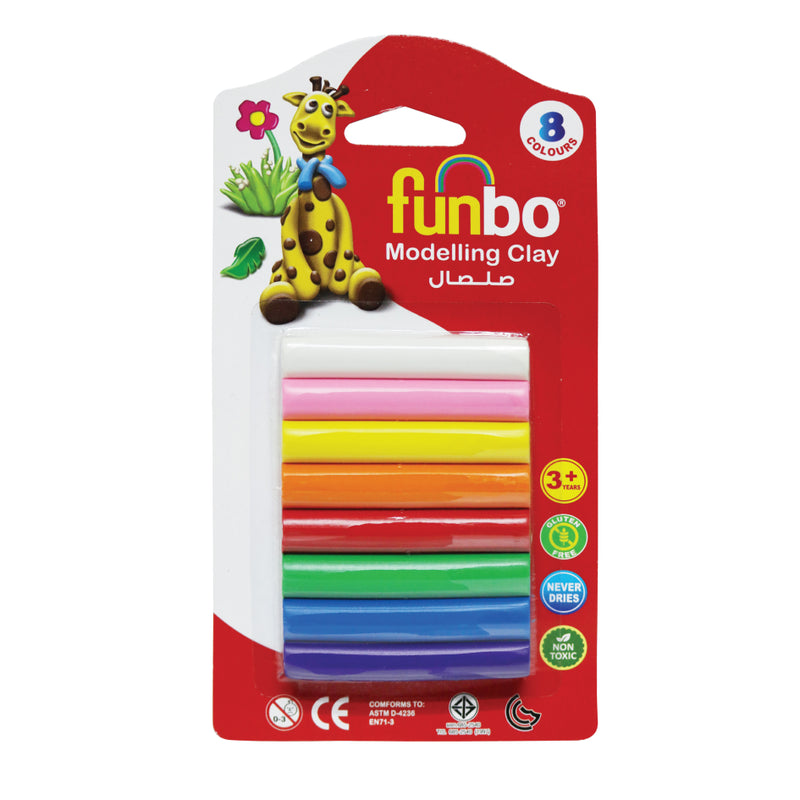Funbo Modelling Clay 100g 8 Colors FO-MC-100-8