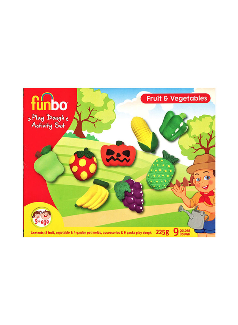 Funbo Activity Set Play Dough Fruit & Vegetables 225g and molds FO-PD-225-FV