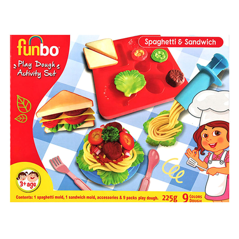 Funbo Activity Set Play Dough Spaggeti & Sandwich 225g and mold FO-PD-225-SS