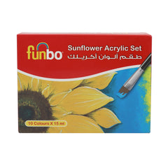Funbo Acrylic Paint Set 10 Col X 15ml